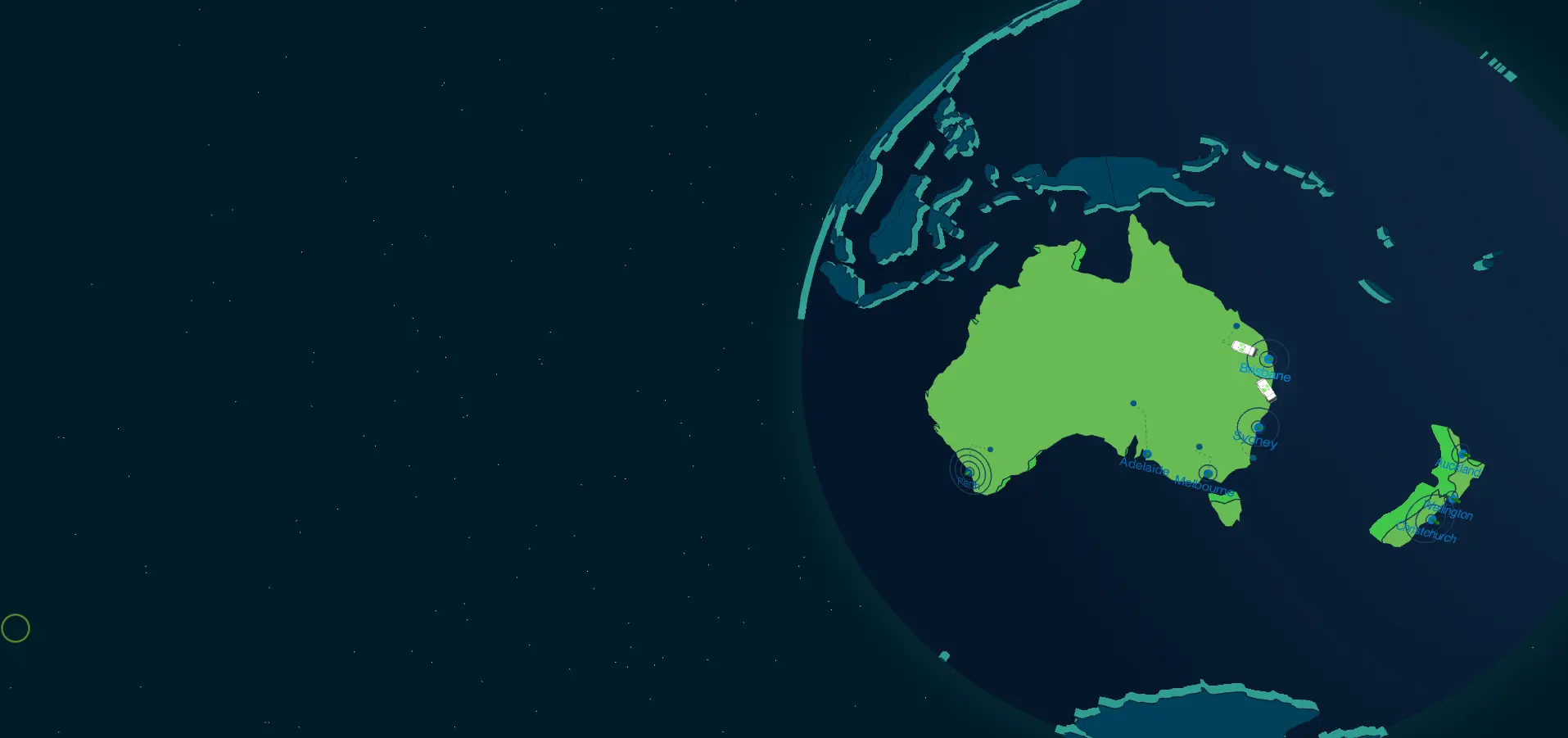 Global network visualization